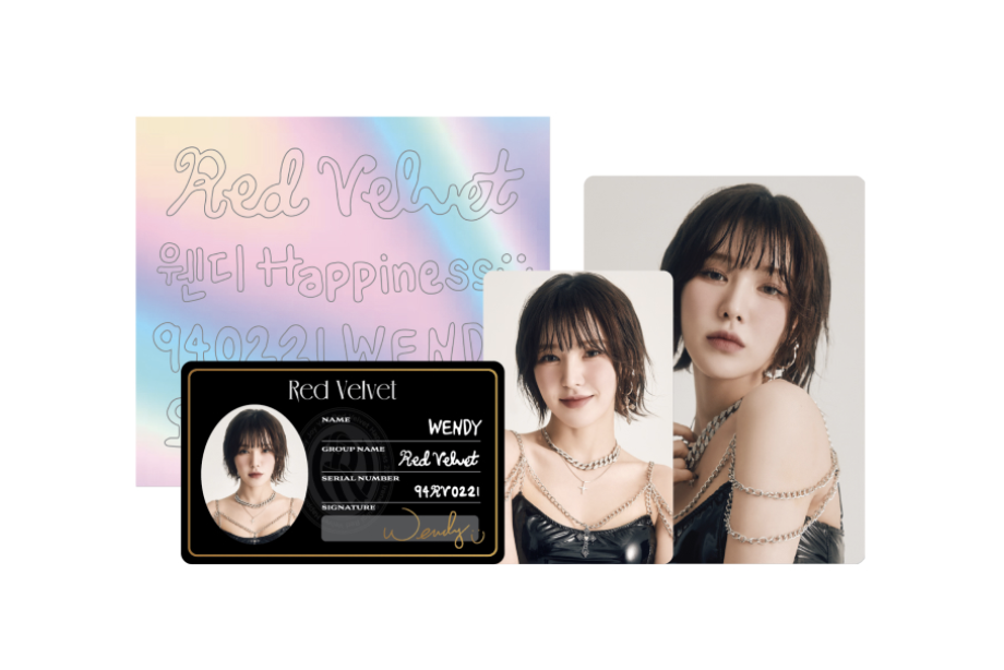 Red Velvet -2023 Red Velvet 4th Concert : R to V - ของสะสม ID CARD + DECO STICKER SET ของ Wendy