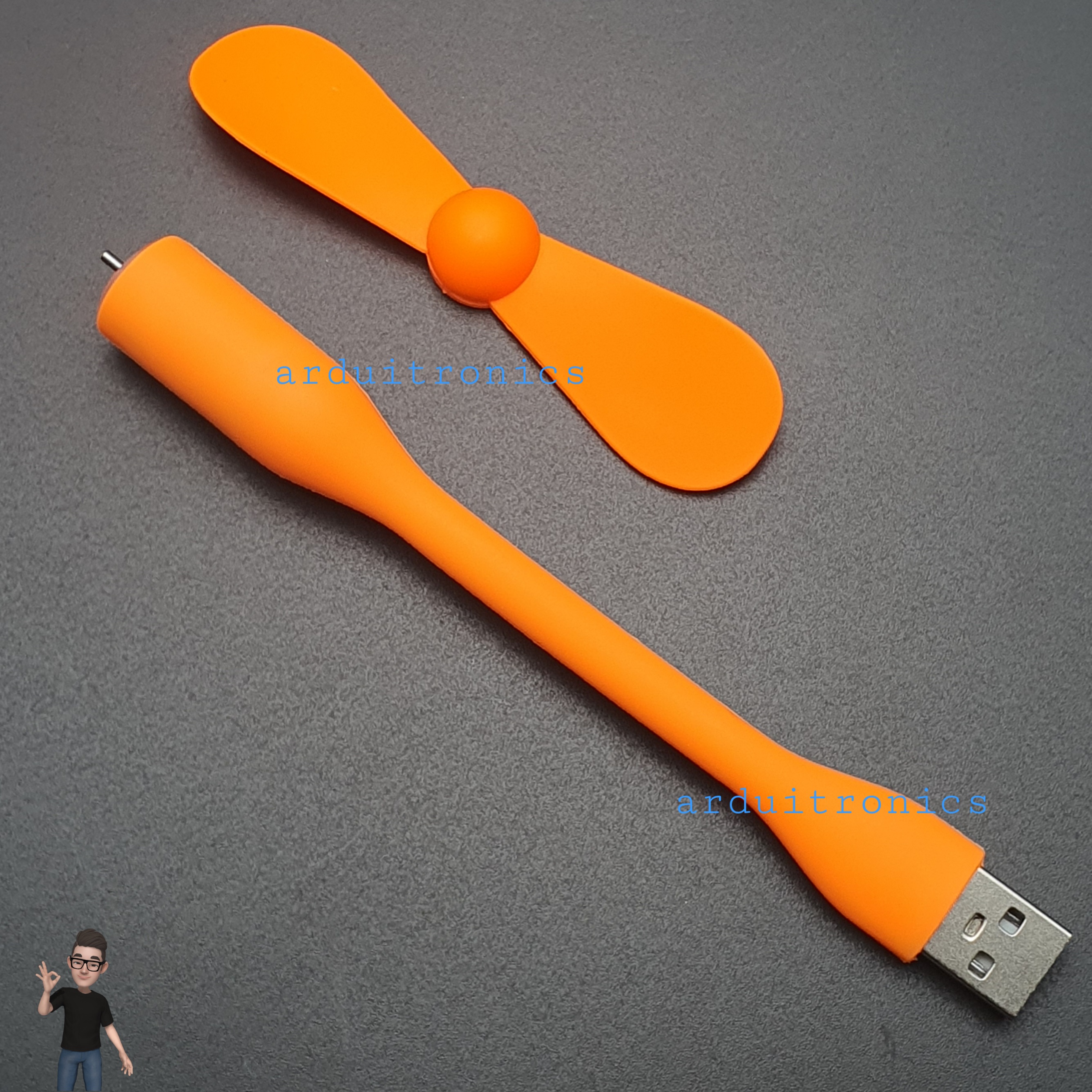 USB Fan Mobile Power Small Fan mini Fan usb พัดลม USB คละสี จำนวน 1 ขิ้น