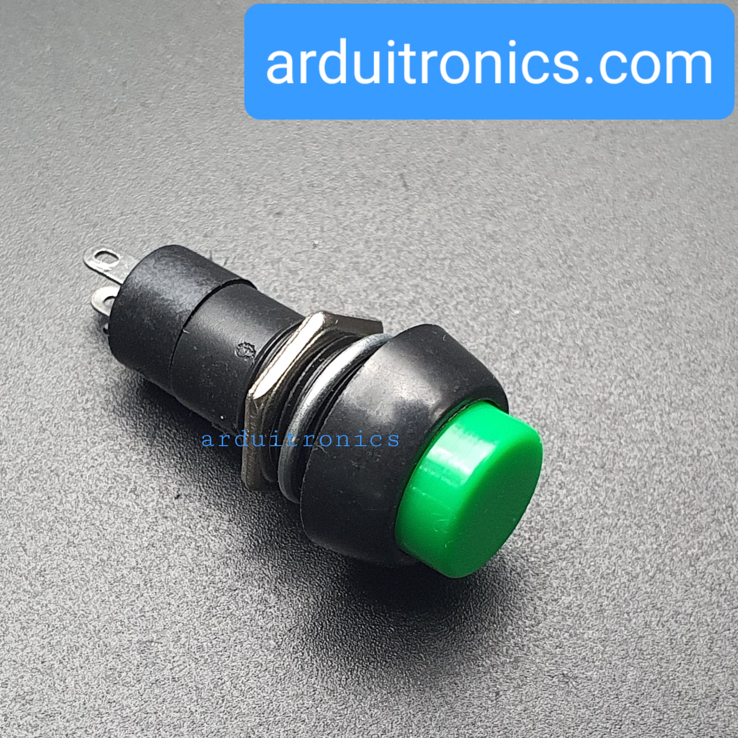 สวิตช์ กดติด กดดับ 250V 3A (สีเขียว) - Green