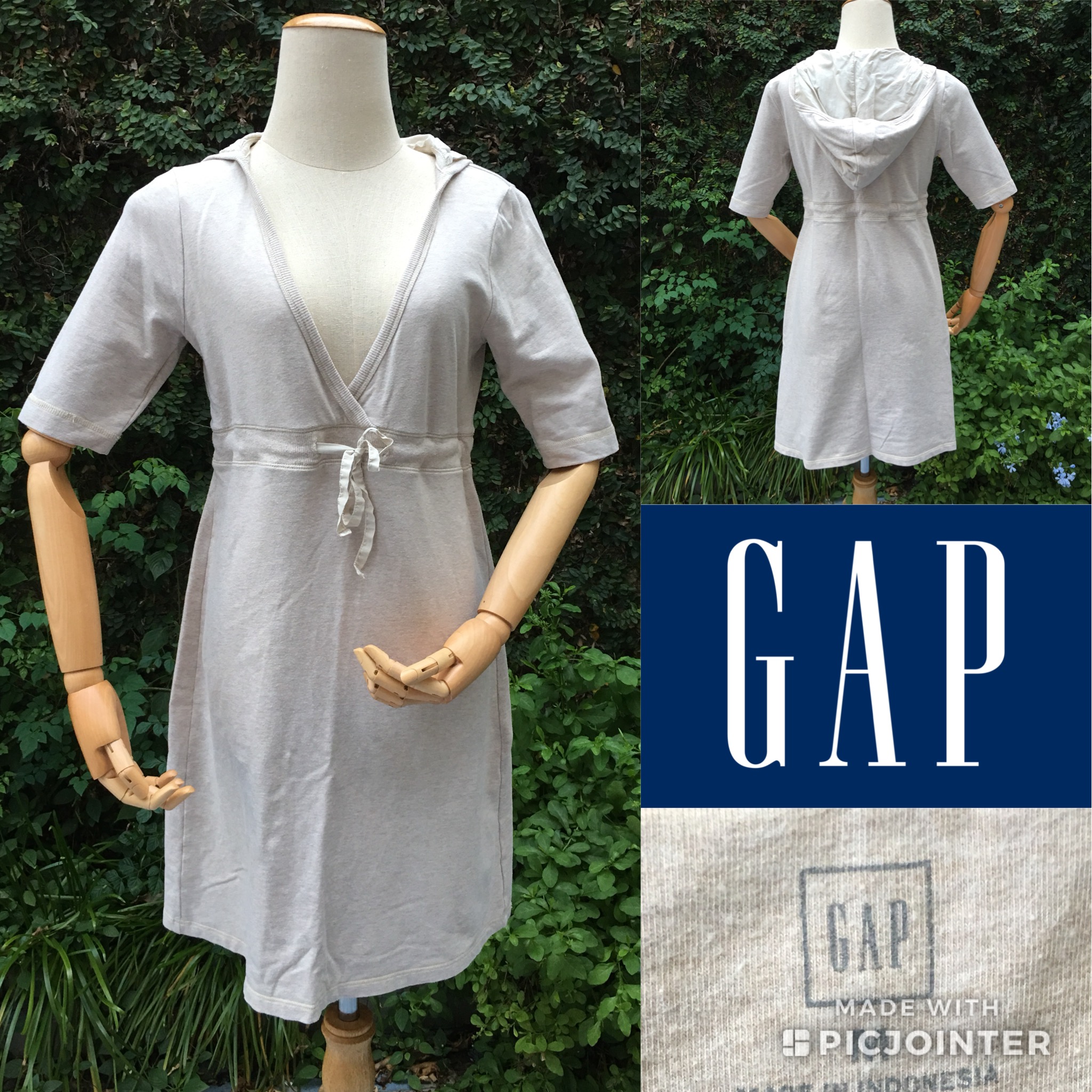 2sis1bro แบรนด์แท้ Gap เดรสสั้น มีฮู้ด เข้ารูป คอลึก เซ็กซี่สุดๆ มือสอง พร้อมส่ง sz M