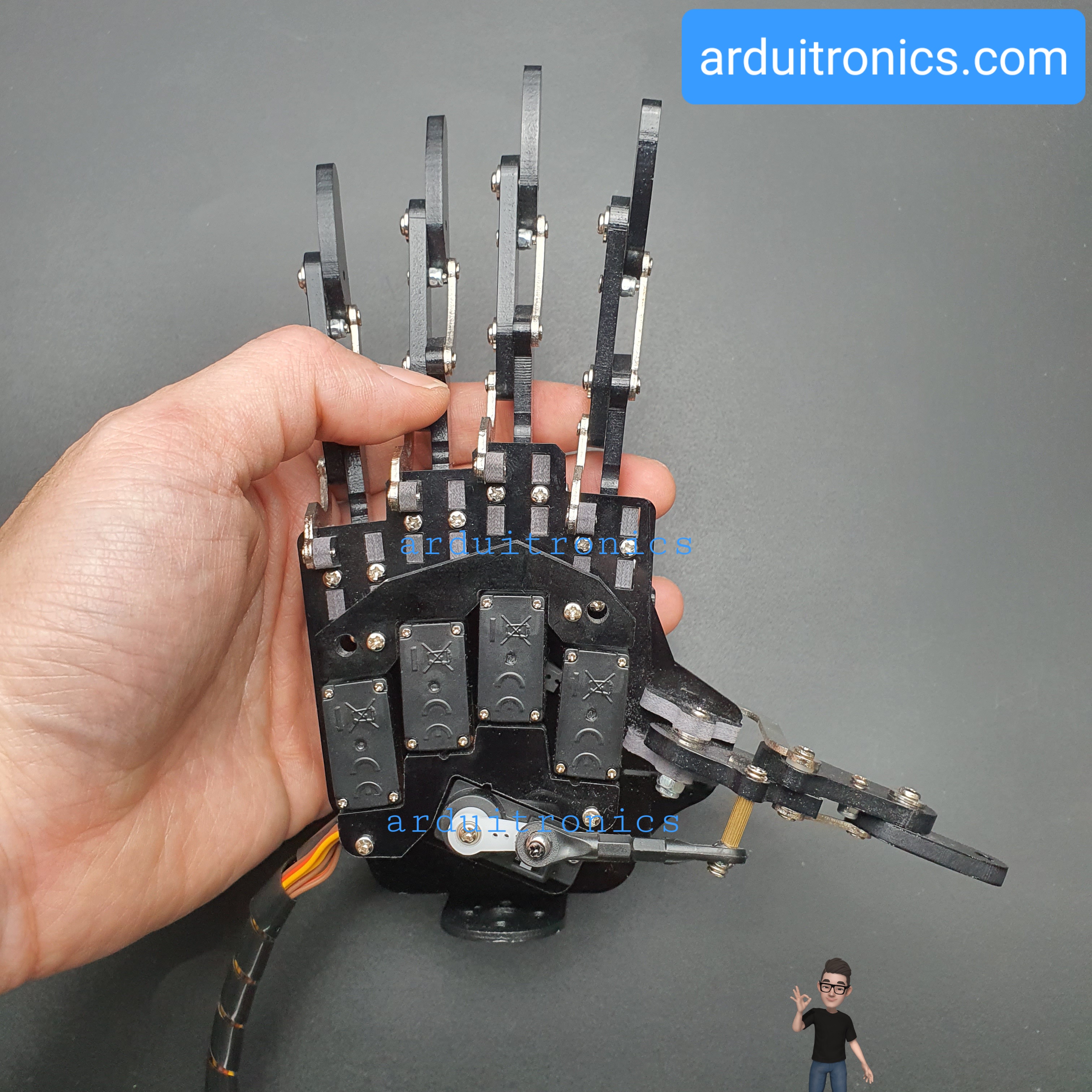 Robot Hand (Right) Kit ประกอบให้แล้วพร้อมใช้