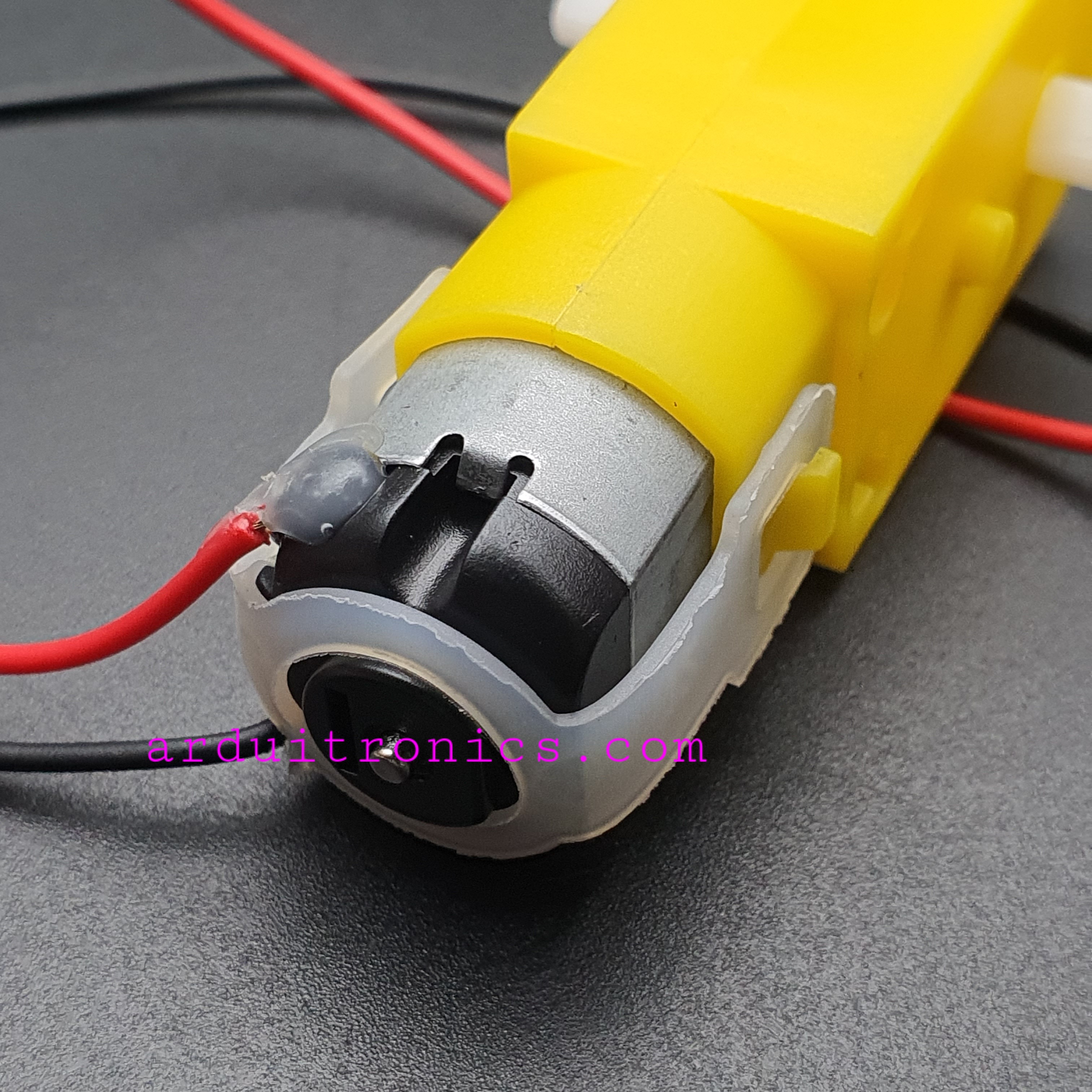 Gear Motor มอเตอร์แกนคู่ (อัตราทด 1:48) พร้อมสายไฟ