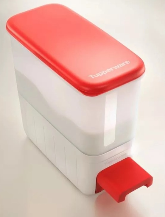 Tupperware Rice Smart n Slim ถังข้าวสาร 10 ลิตร ฝาสีม่วง