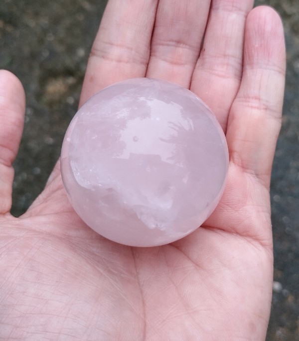 หินโรสควอร์ต หินแห่งความรัก ขนาด 4.5 เซนติเมตร