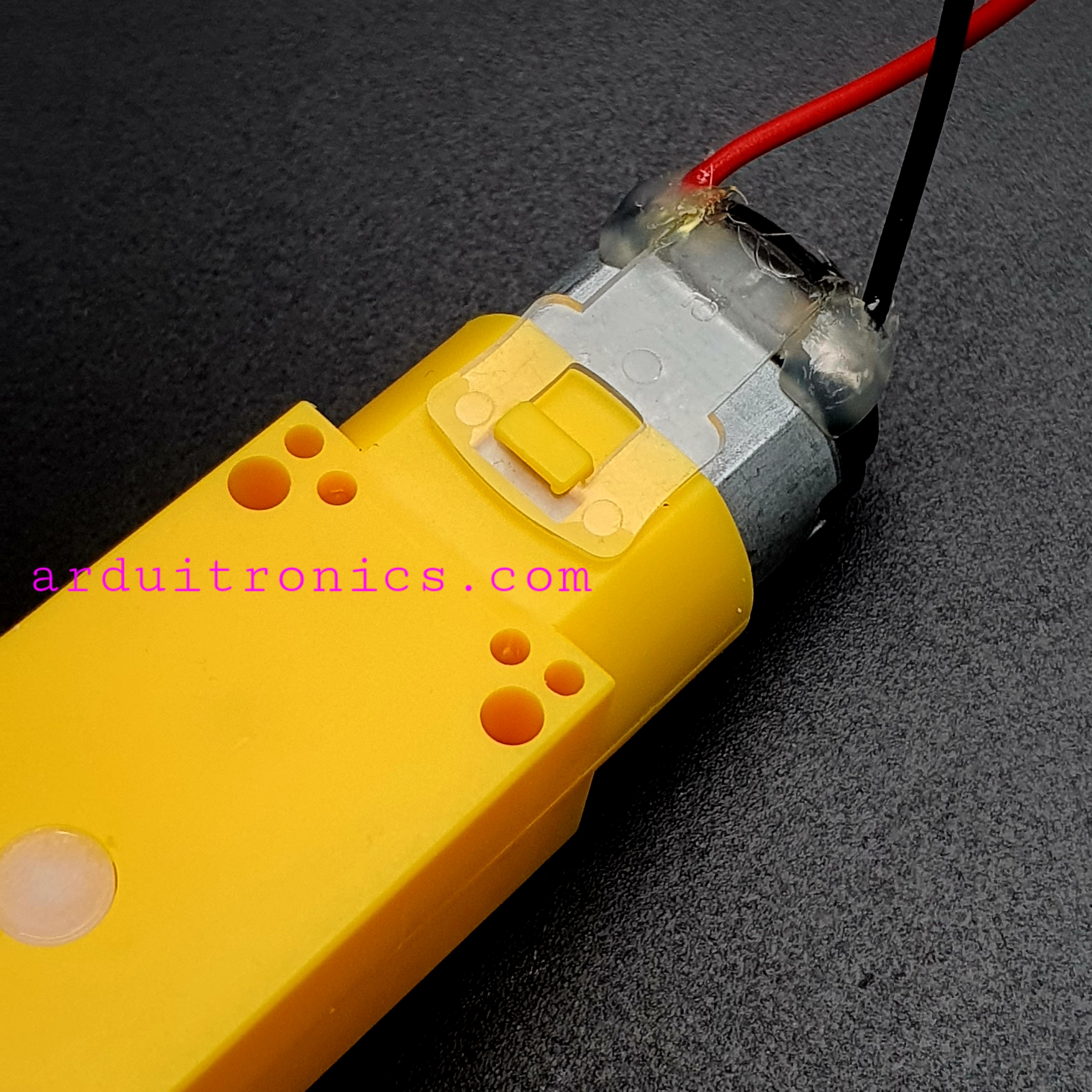 Gear Motor มอเตอร์แกนเดี่ยว (อัตราทด 1:120) พร้อมสายไฟ