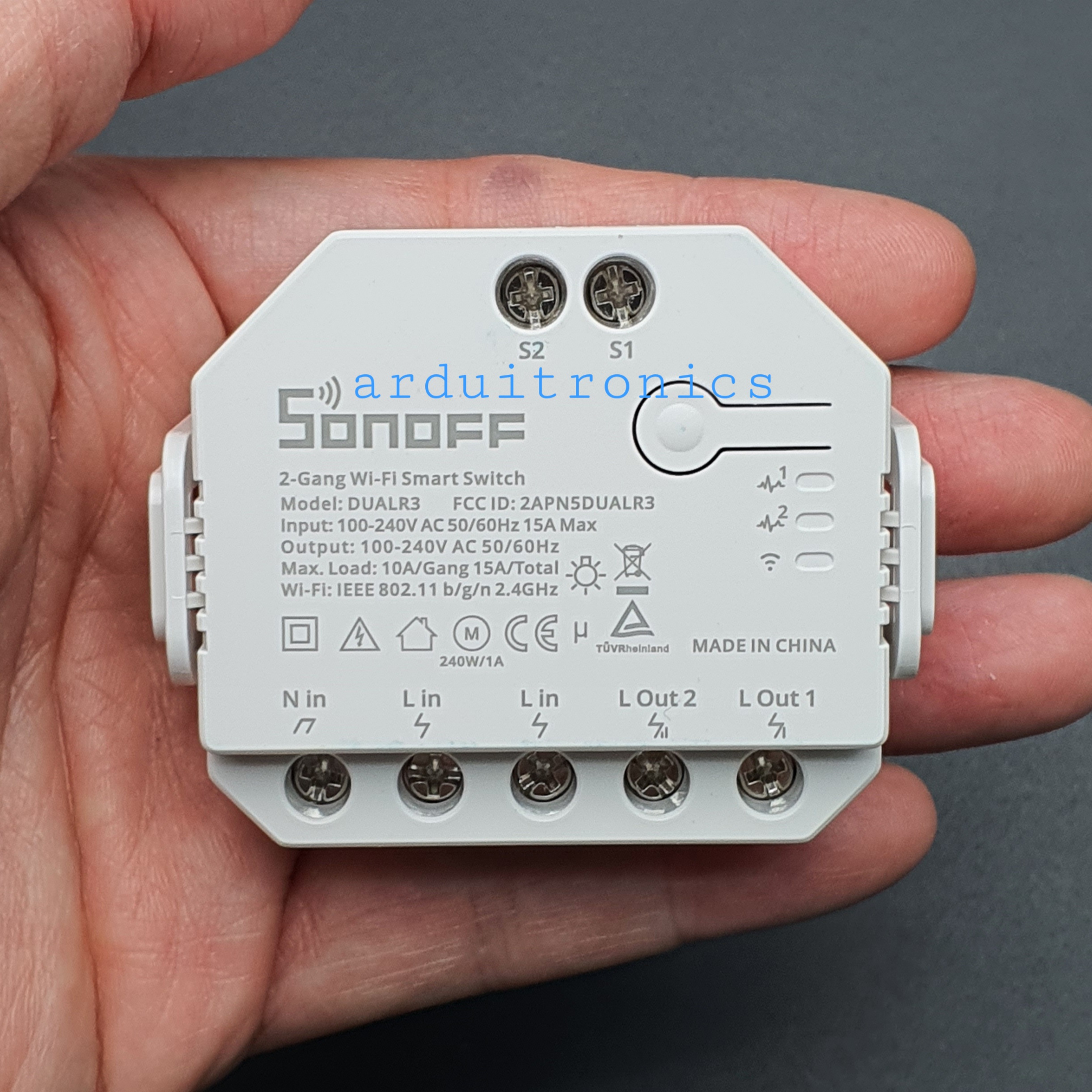 Sonoff Dual R3 WiFi Smart Switch เปิด-ปิด ผ่าน WiFi ด้วยสมาร์ทโฟน (2 Channel)