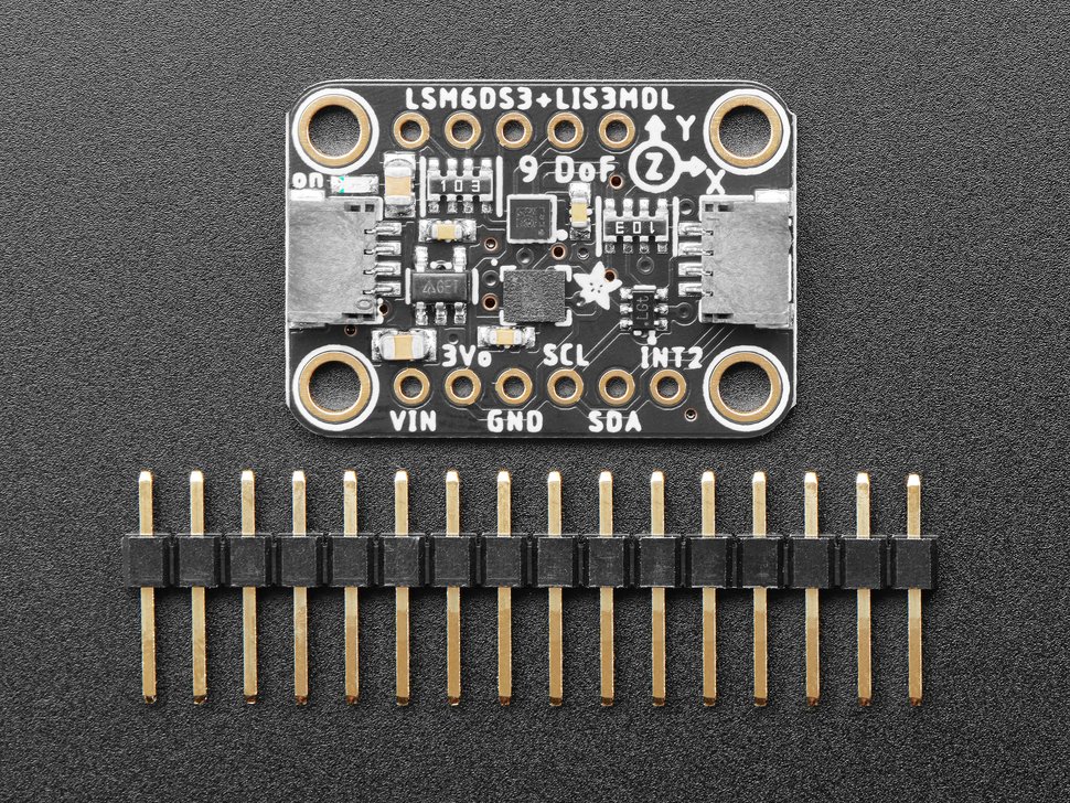 Adafruit LSM6DS3TR-C + LIS3MDL - Precision 9 DoF IMU - STEMMA QT / Qwiic (แท้จาก Adafruit, USA)