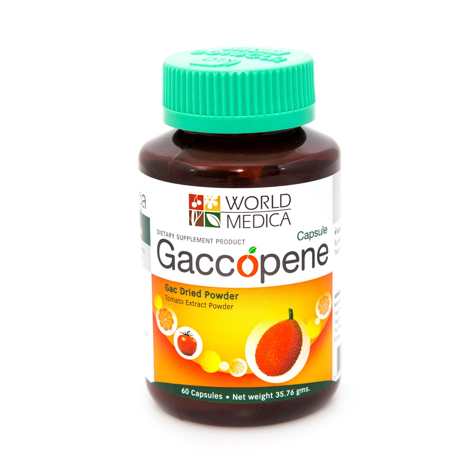 Gaccopene แก๊กโคปีน ฟักข้าวและสารสกัดจากมะเขือเทศ 60 แคปซูล