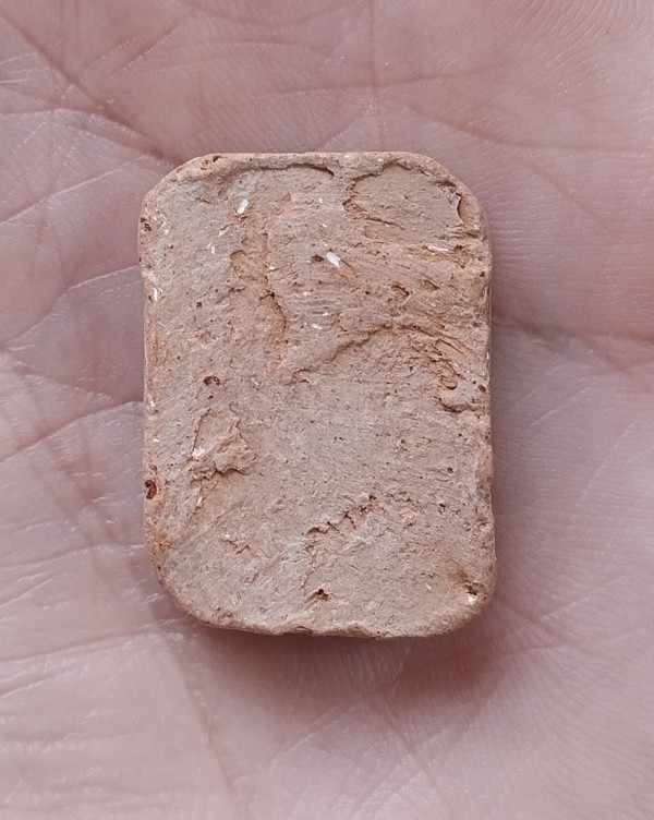 พระพุทธ ทรงพิมพ์นั่งไก่ เนื้อดินไม่รู้ที่