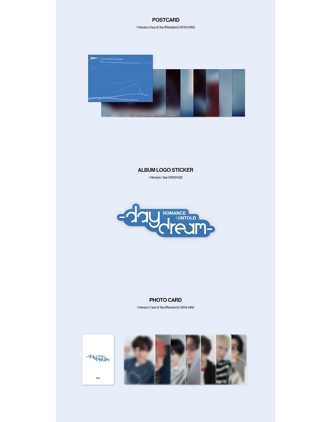 Enhypen -ROMANCE : UNTOLD -daydream- แบบ JAPAN Edition - แบบได้ของแถมเพิ่ม จาก weverse shop - แบบ ส่ง เครืองบิน