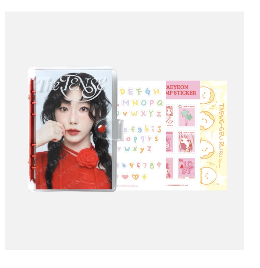 TAEYEON -TAEYEON CONCERT – The TENSE MD - photo card binder + sticker set