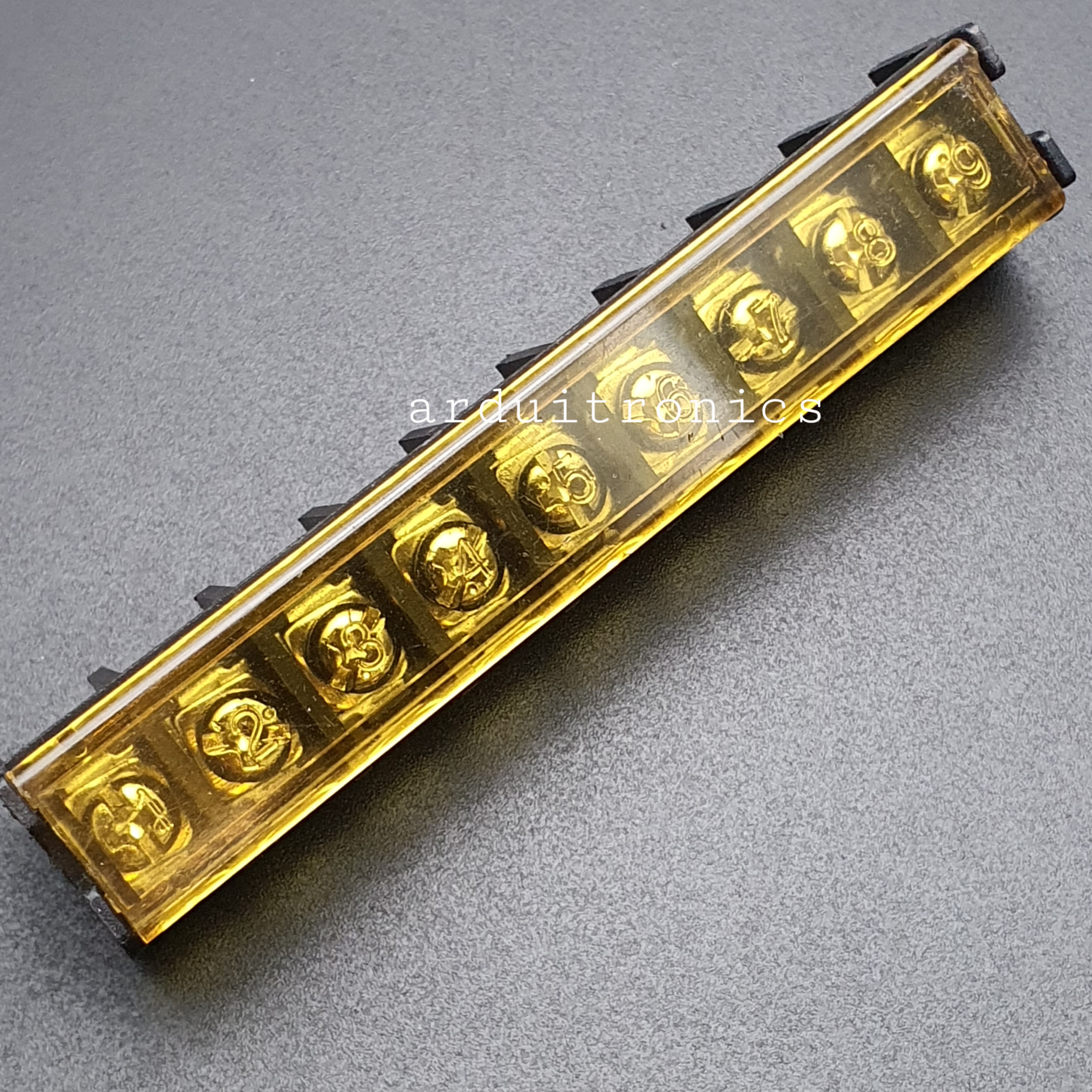 ขั้วต่อ Terminal Block HB-9500 (25A) แบบ 9 ช่อง แบบมีฝาครอบ