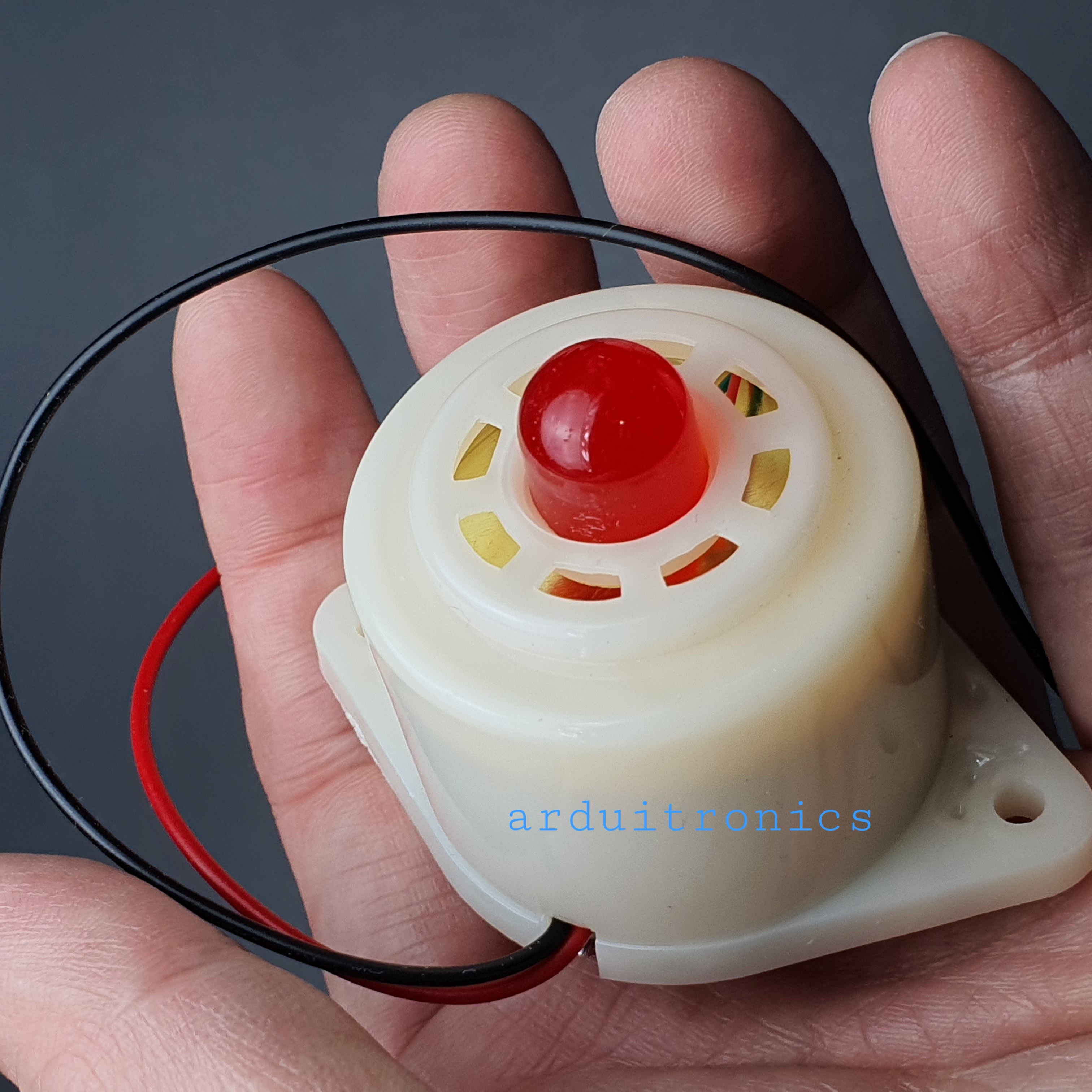 Buzzer 220VAC BJ-3 (LED แดง) สัญญาณเสียงเตื่อนภัย/กันขโมย