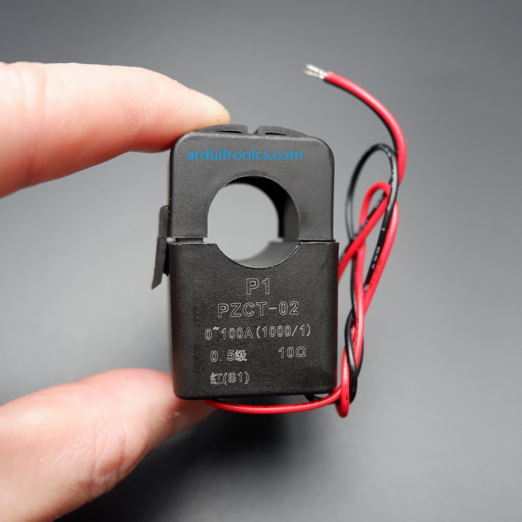 PZCT-02 Open/Close Current Transformer 100A ( Snap Type ) สำหรับ AC Power Energy Meter