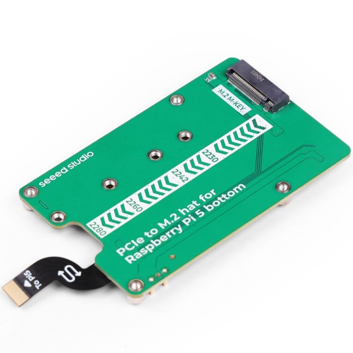 PCIe to M.2 hat for Raspberry Pi 5, Support NVMe SSD, Support Hailo8/8L (แท้จาก SeeedStudio)