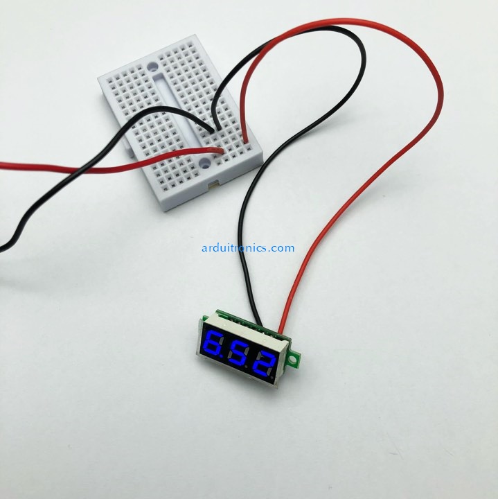 0.28" Digital DC volt meter 2.4-30V โวลต์มิเตอร์ 2.4-30V ขนาด 0.28 นิ้ว (สีฟ้า)