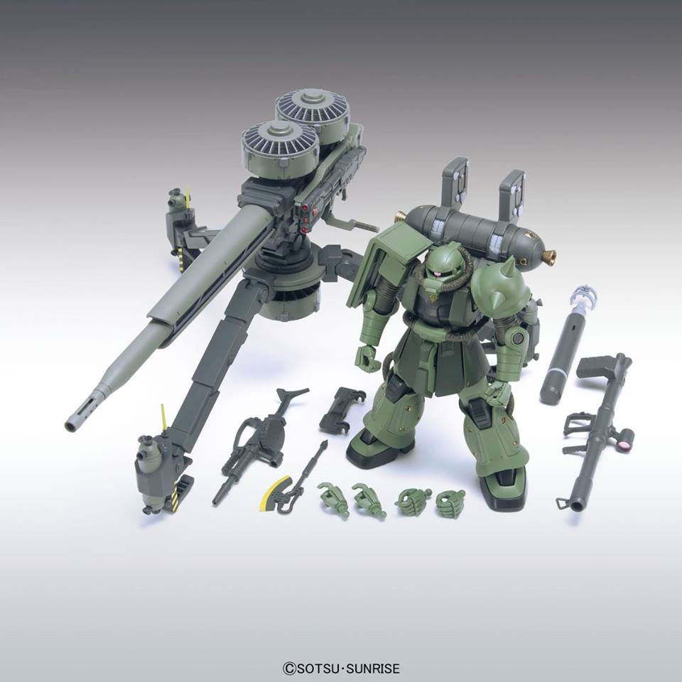 HG 1/144 MS-06 Zaku II + Big Gun Set (Gundam Thunderbolt Ver.)