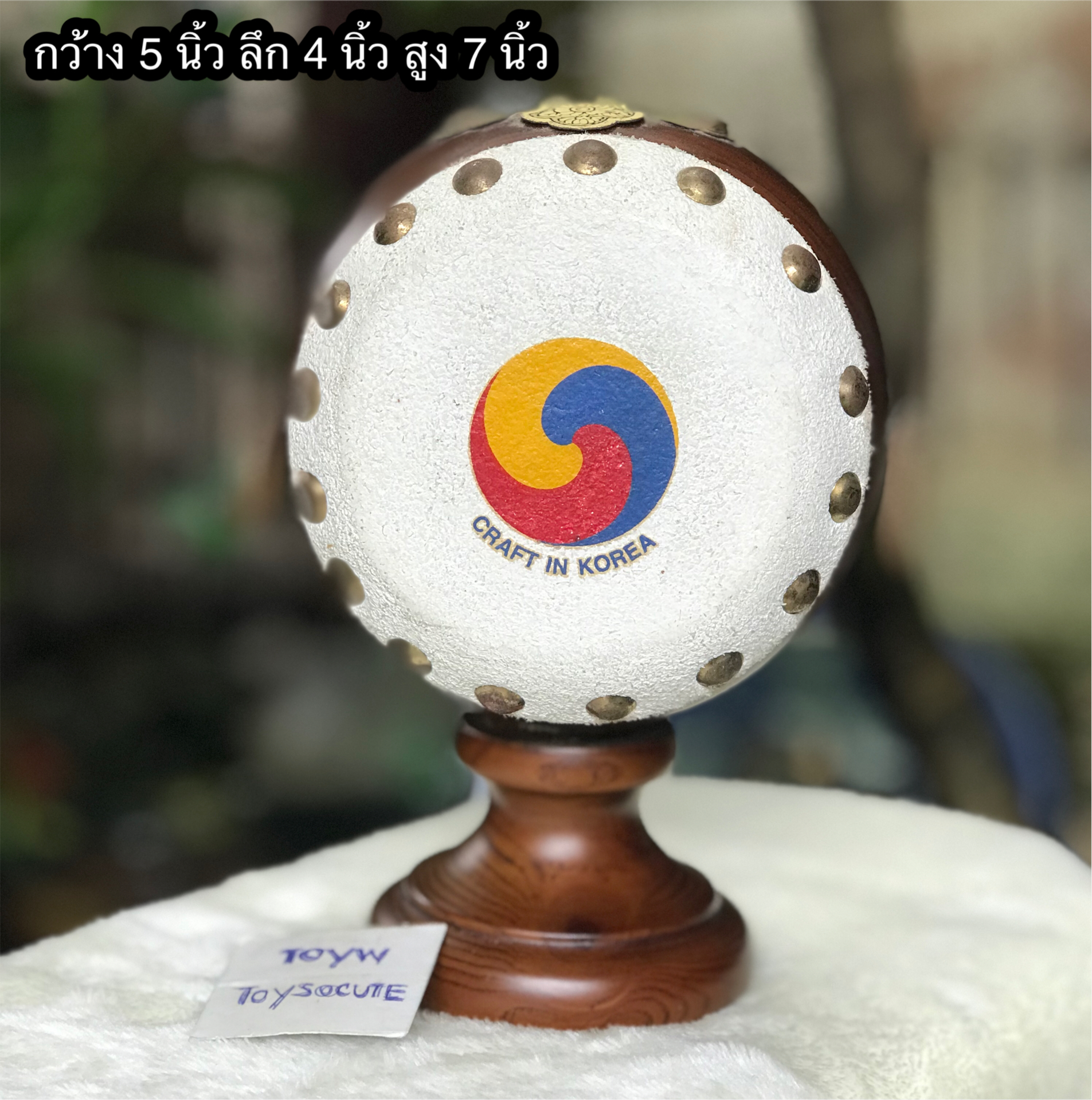 ￼กระปุกออมสิน กลองเกาหลี Handicraft Korean Traditional Round Drum Moneybox