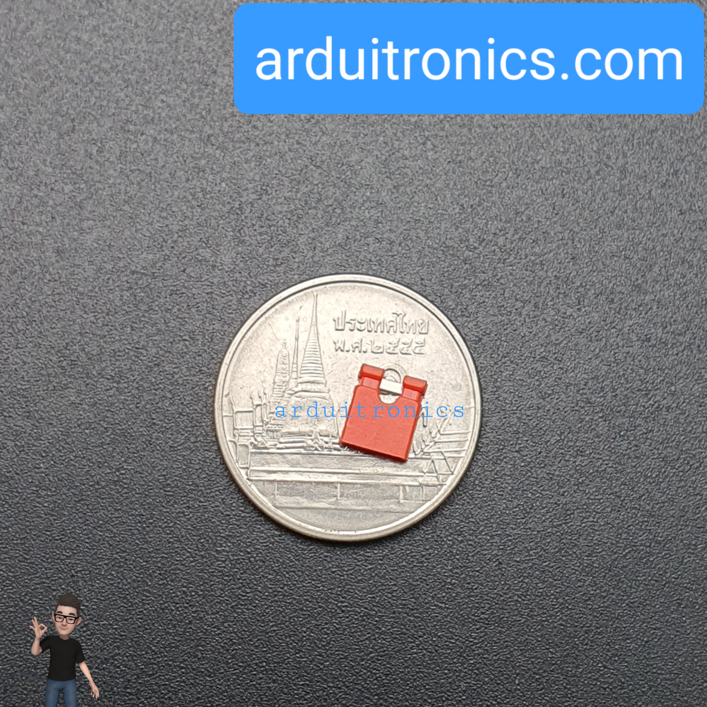 Pin Jumper - 2 Pin (ปลายเปิด สีแดง)