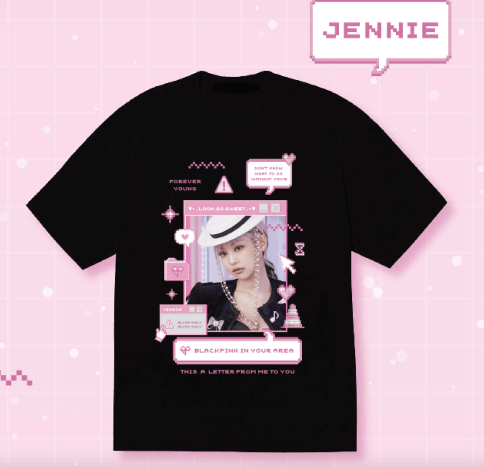 BLACKPINK - BLACKPINK T-SHIRTS_BLACK ระบุชื่อที่ต้องการ