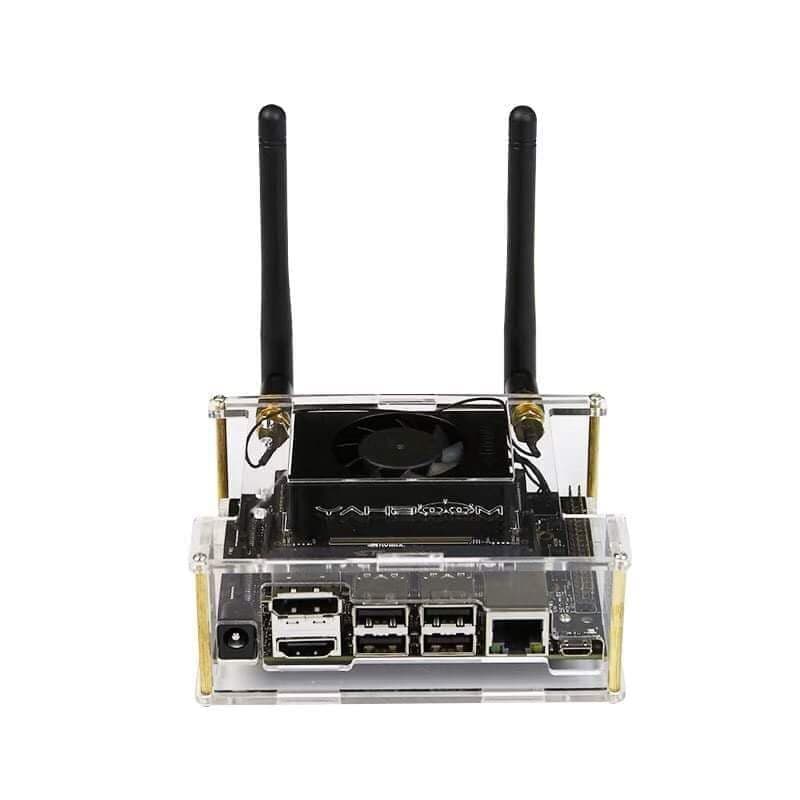 Acrylic Case for NVIDIA Jetson Xavier NX Development Kit + เสาอากาศ 1 คู่