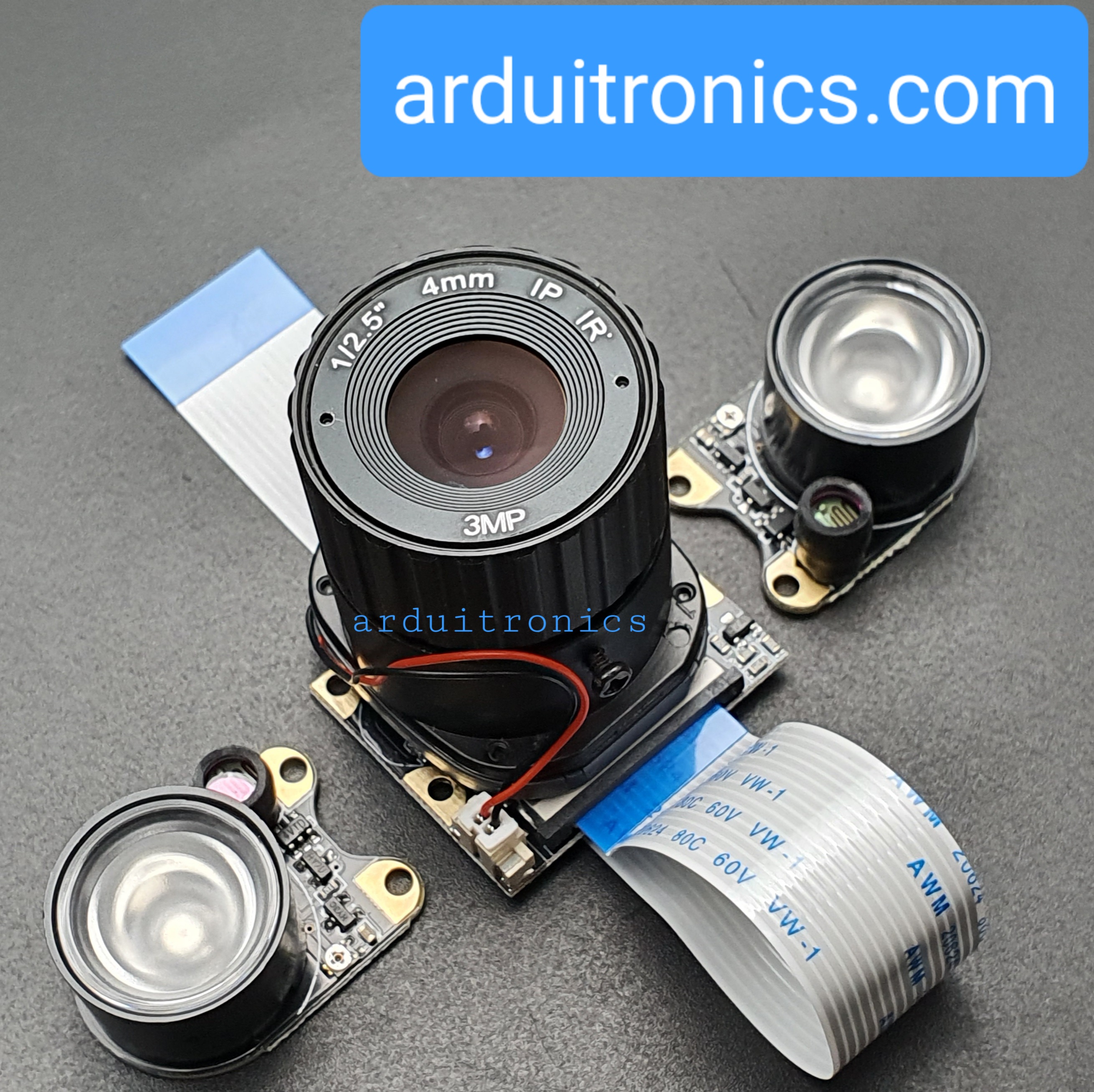 Raspberry Pi 4B/3B+ Camera 5MP 4mm Focal Length Night Vision IR-CUT Lens