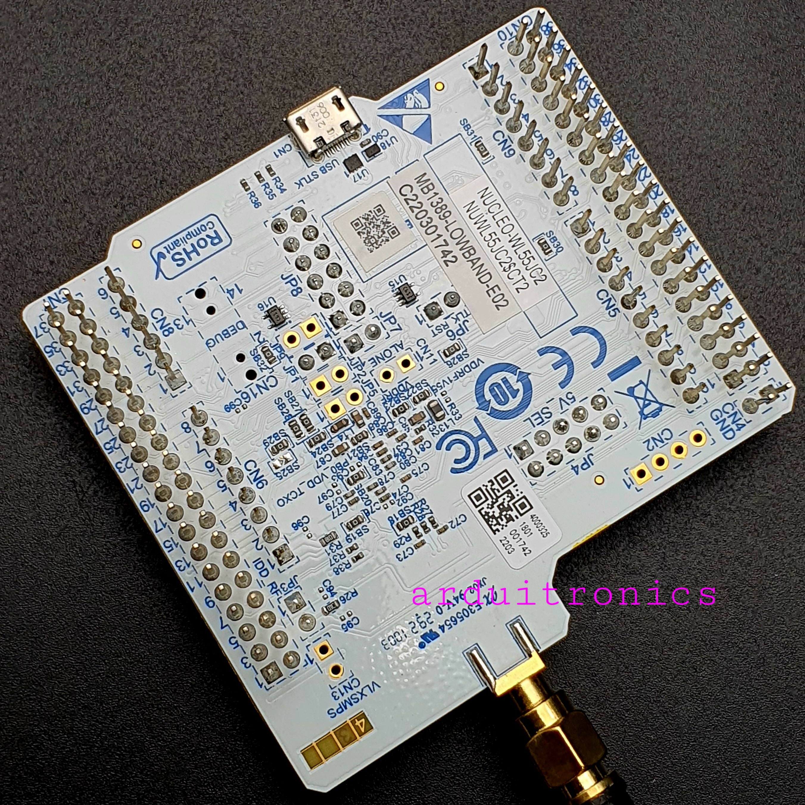 NUCLEO-WL55JC2 (Low RF Frequency Band: 433 to 510 MHz)