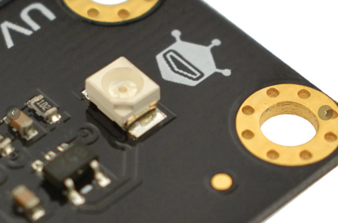 Gravity: GUVA-S12SD Analog UV Light Sensor (200-370nm, UVA, UVB, UVC) (แท้ DFRobot)