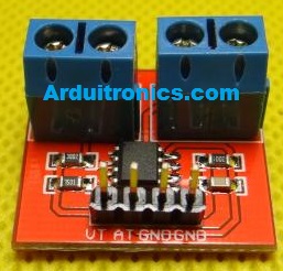 Voltage and Current Sensor โมดูลวัดโวลและวัดกระแสไฟฟ้า 3-25V 0-3A (MAX471)