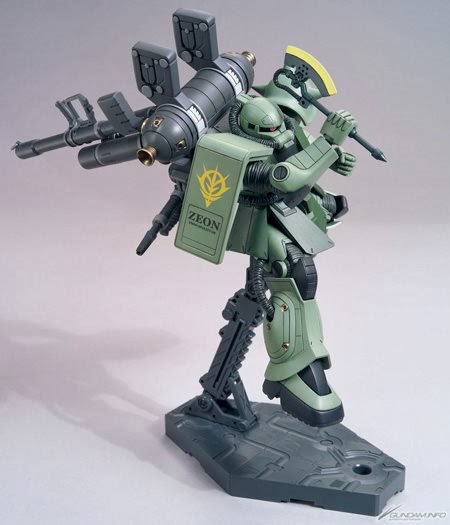 HG 1/144 MS-06 Zaku II + Big Gun Set (Gundam Thunderbolt Ver.)