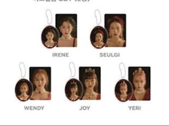 Red Velvet - ของหน้างานคอน Red Velvet 3rd Concert La Rouge Official MD - Acrylic photo charm set ระบุชื่อ
