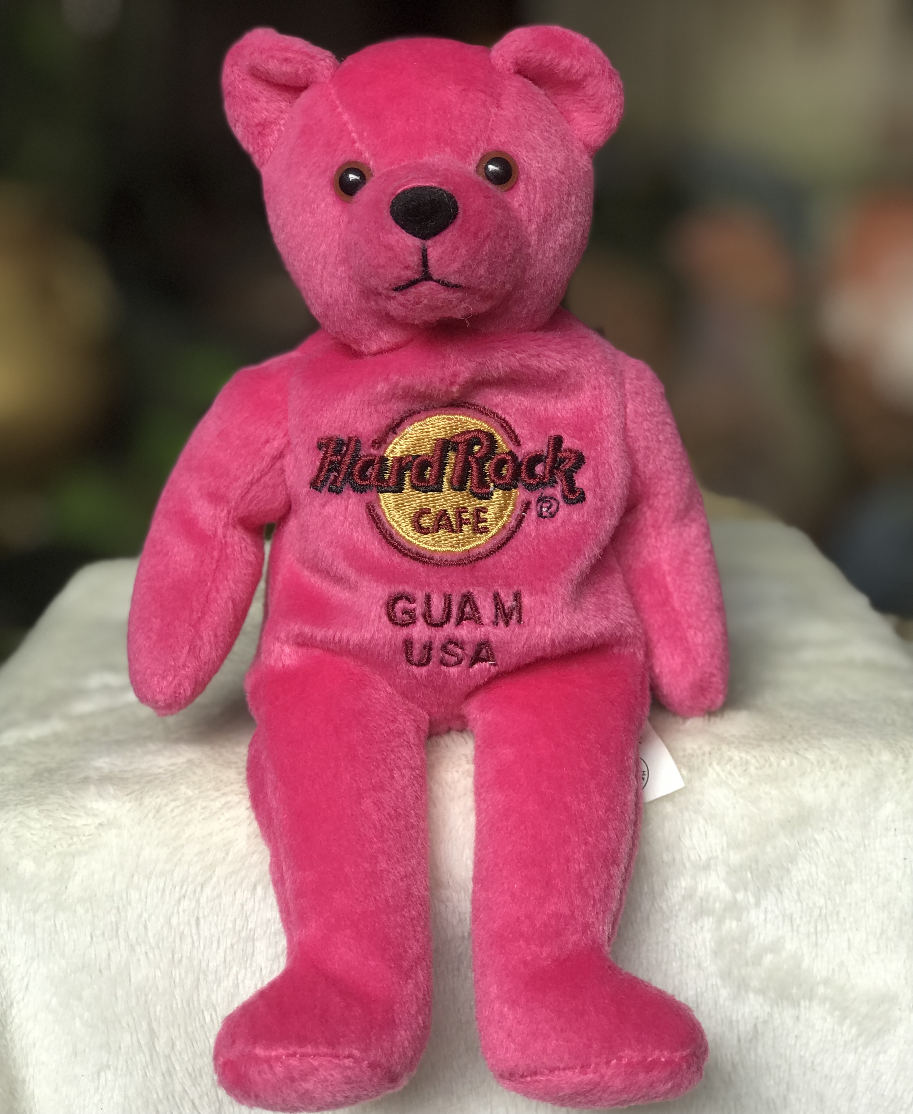 ราคาต่อชิ้น ตุ๊กตาหมี 8 นิ้ว Rare Hard Rock Cafe NEW YORK CITY ISAAC BEARA TEDDY BEAR /Teddy Bear GUAM USA 2008 Collection