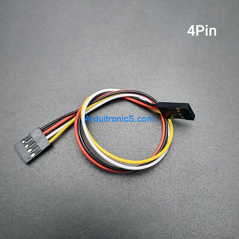 2.54mm Female - Female DuPont Jumper Wire 4Pin 20cm
