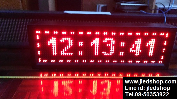 ป้ายนาฬิกาLEDดิจิตอล 6 หลัก,ป้ายนาฬิกาLED 6 หลัก