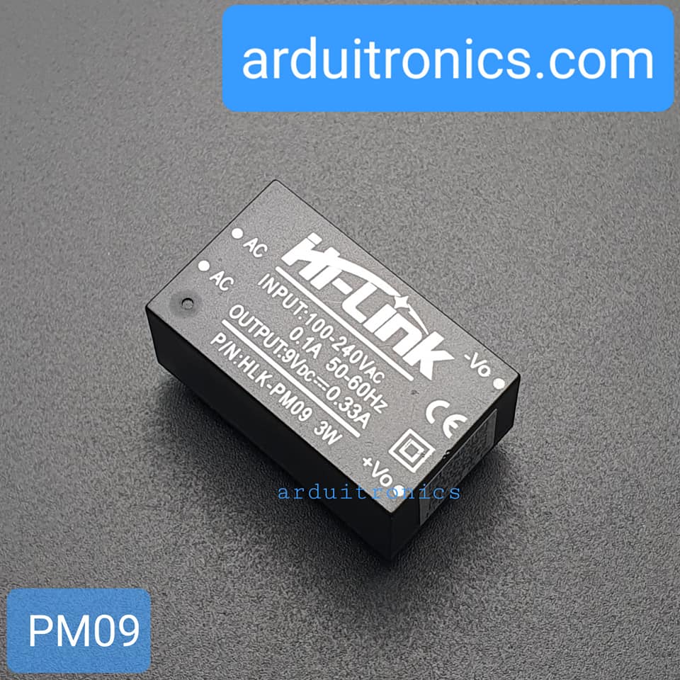 Switching Power Supply 220V to 9V 3W (Hi-Link HLK-PM09 Module)