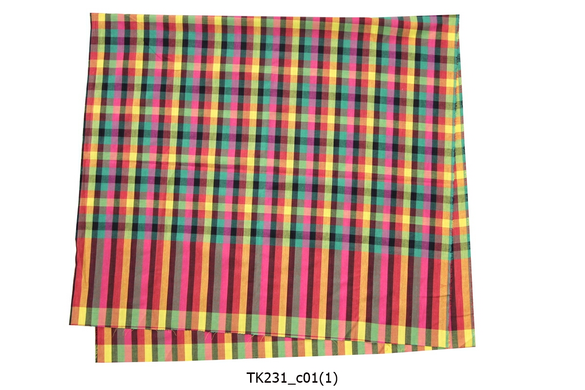 [2ม.] ผ้าขาวม้า TK231 เขียวบานเย็น