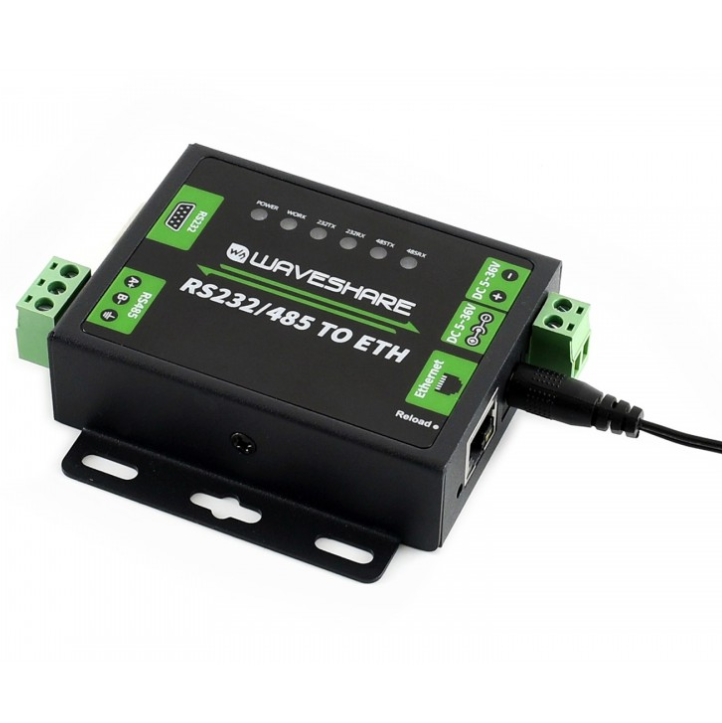 Industrial RS232/RS485 to Ethernet Converter (ของแท้จาก Waveshare)