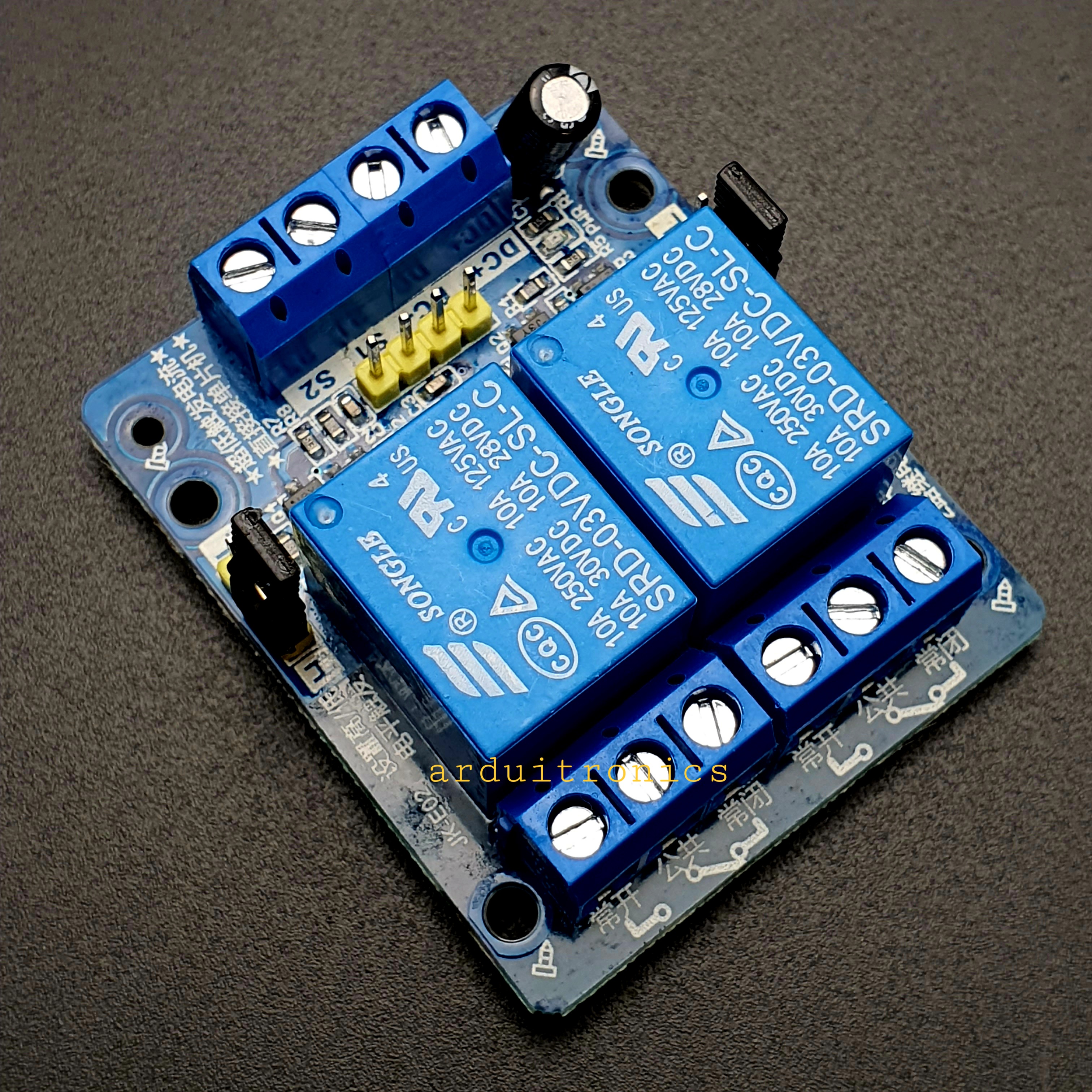 2 Channel Relay Module 3V / 3.3V (High/Low Level Trigger)