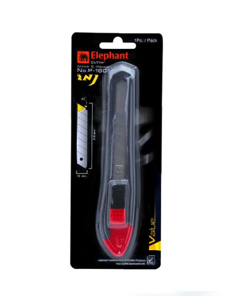 คัตเตอร์ ตราช้าง รุ่น P-1801A ขนาด 18 มม.