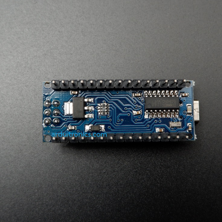 Nano V3 ATMega328P CH340G (mini USB) บัคกรีแล้ว + แถมสาย mini USB