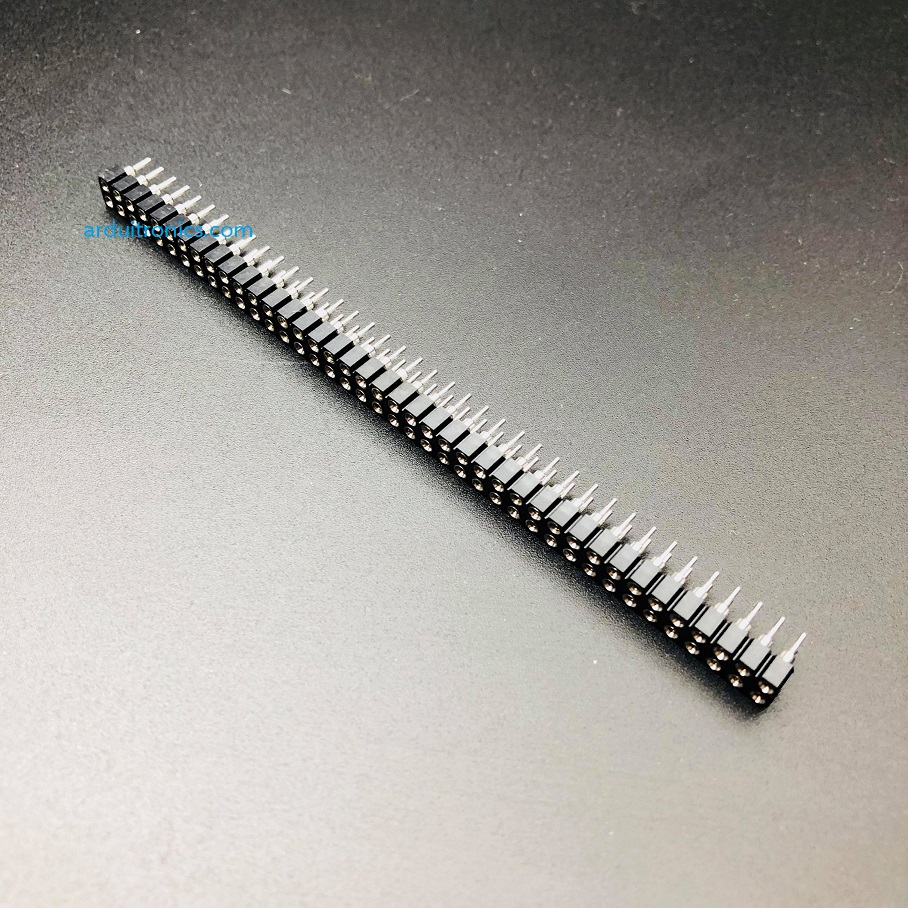 Double Row Circular Hole Jack (2x40 Pin, 2.54 mm)