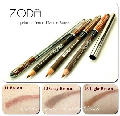 ZODA Eyebrow Pencil ดินสอเขียนคิ้ว โซดา นำเข้าจากเกาหลี ของแท้แน่นอน
