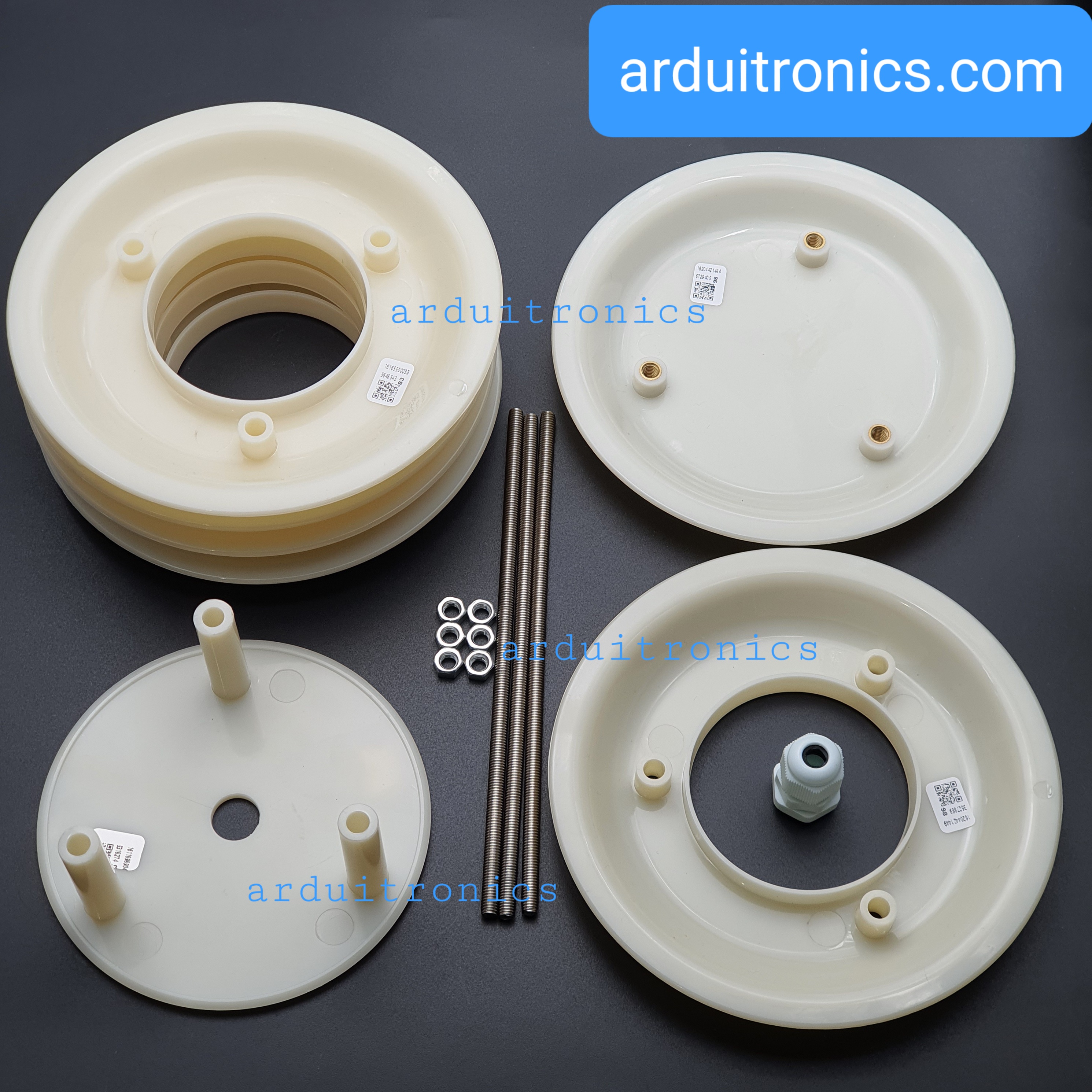 Weather Station Shutter โครงเปล่าไม่มีเซ็นเซอร์ (แผ่นเกร็ดระบายลม 6 แผ่น)