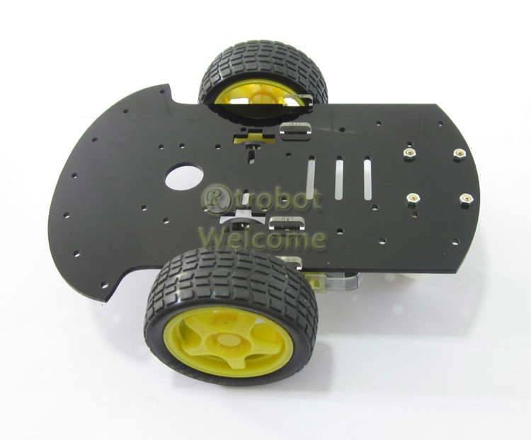 2WD Arduino Smart Car Chassis (Black)