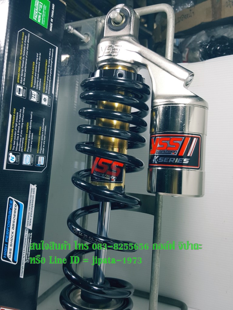(Click 125 i) โช้คอัพหลังเดี่ยว YSS รุ่น K-Series สำหรับ Honda Click 125 i และ Honda Zoomer X และ Yamaha TTX