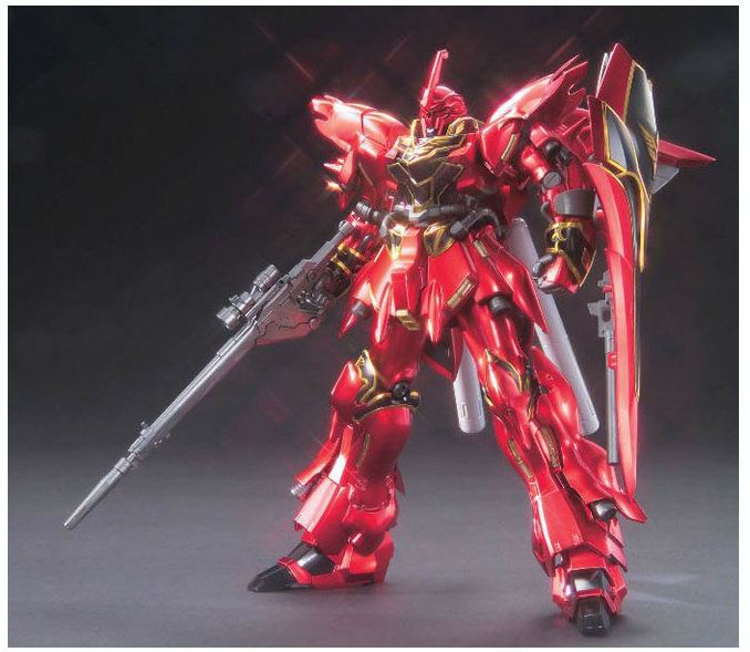 HGUC 1/144 MSN-06S Sinanju Titanium Finish