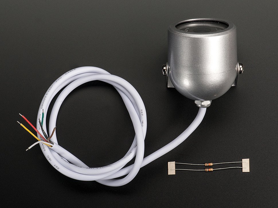 Weatherproof TTL Serial JPEG Camera with NTSC Video and IR LEDs