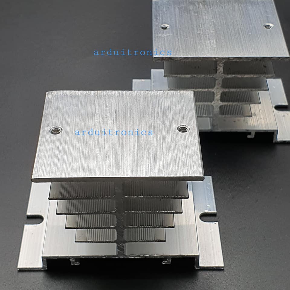 Heat Sink (สีเงิน) สำหรับใช้กับ Fotek Solid State Relay (จำนวน 1 ชิ้น)