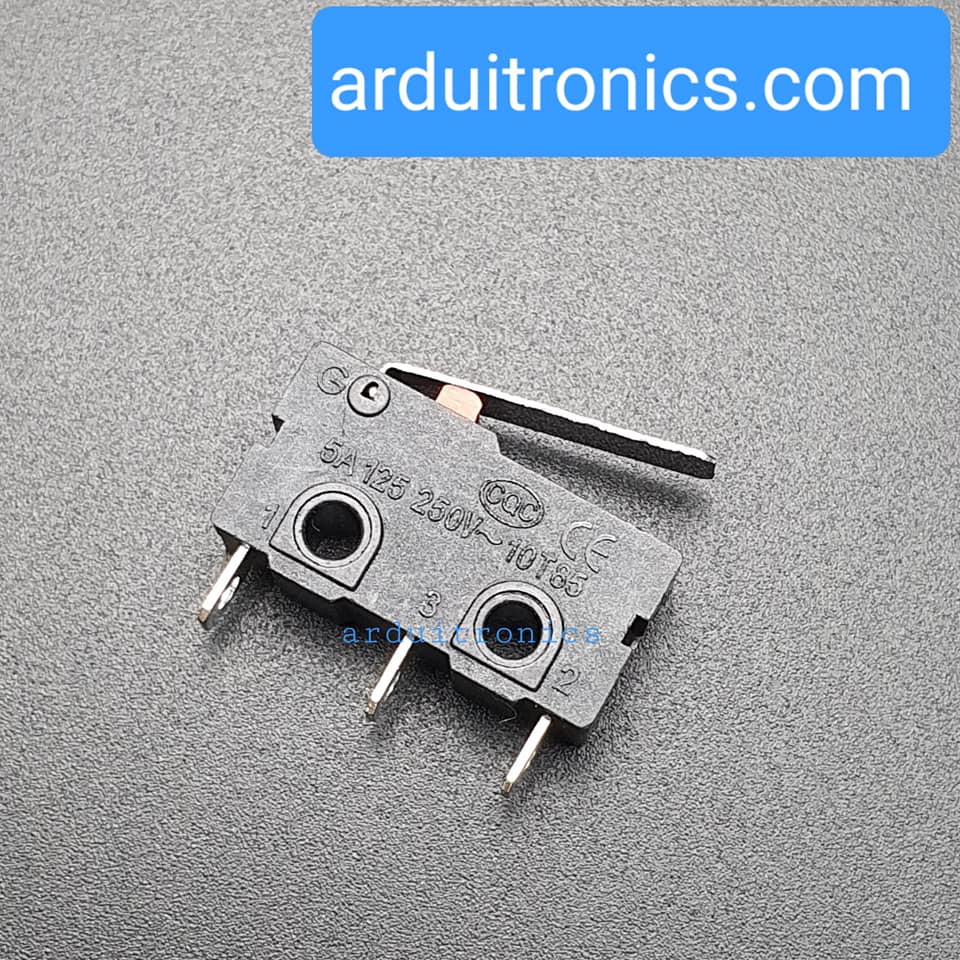 Micro Switch ไมโครสวิตช์แบบปลายก้านเรียบตรง (ก้านยาว 1.5cm) Limit Switch MicroSwitch