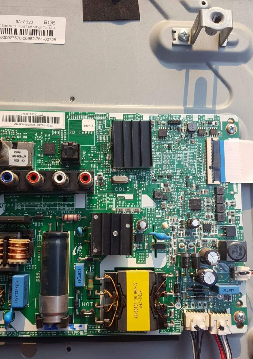 IC MEM รุ่น UA43N5003AK เวอร์ชั่น BZ01 พาร์ทบอร์ด BN81-16478A ขายตรงรุ่น ตรงเวอร์ชั่น เท่านั้น